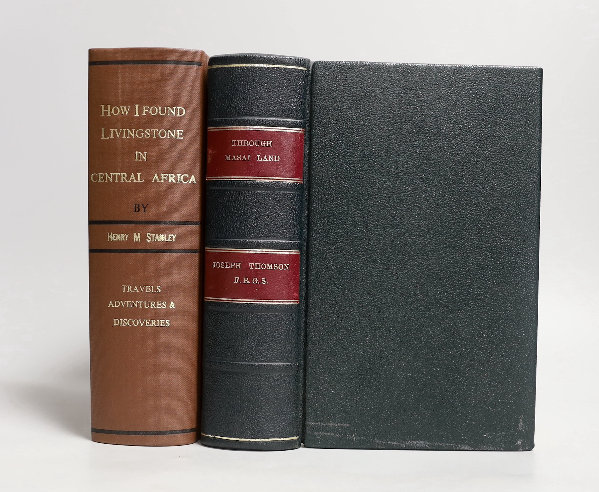 Stanley, Henry Morton - How I Found Livingstone; travels, adventures, and discoveries in Central Africa........mounted photo. portrait frontis., large folded map (outline colour), 27 wood engraved plates, 4 other maps an